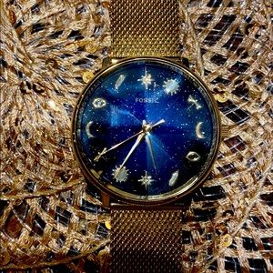 LE1093 Fossil - Gold Cosmic Watch